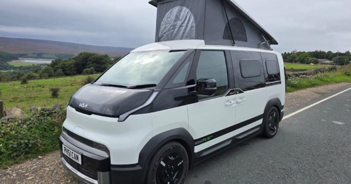 Kia PV5 becomes an electric campervan with two beds and a kitchen