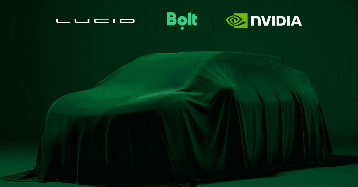 Lucid and Bolt Pick Nvidia Self-Driving Software for 25,000-Vehicle European Robotaxi Fleet