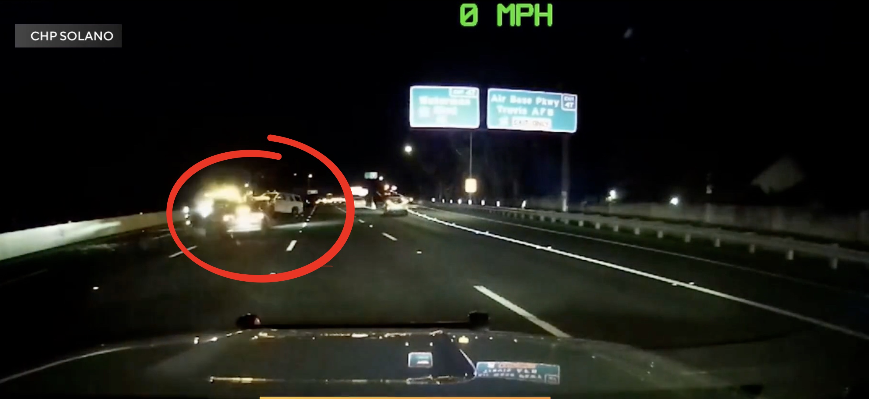 Tesla FSD CHP crash