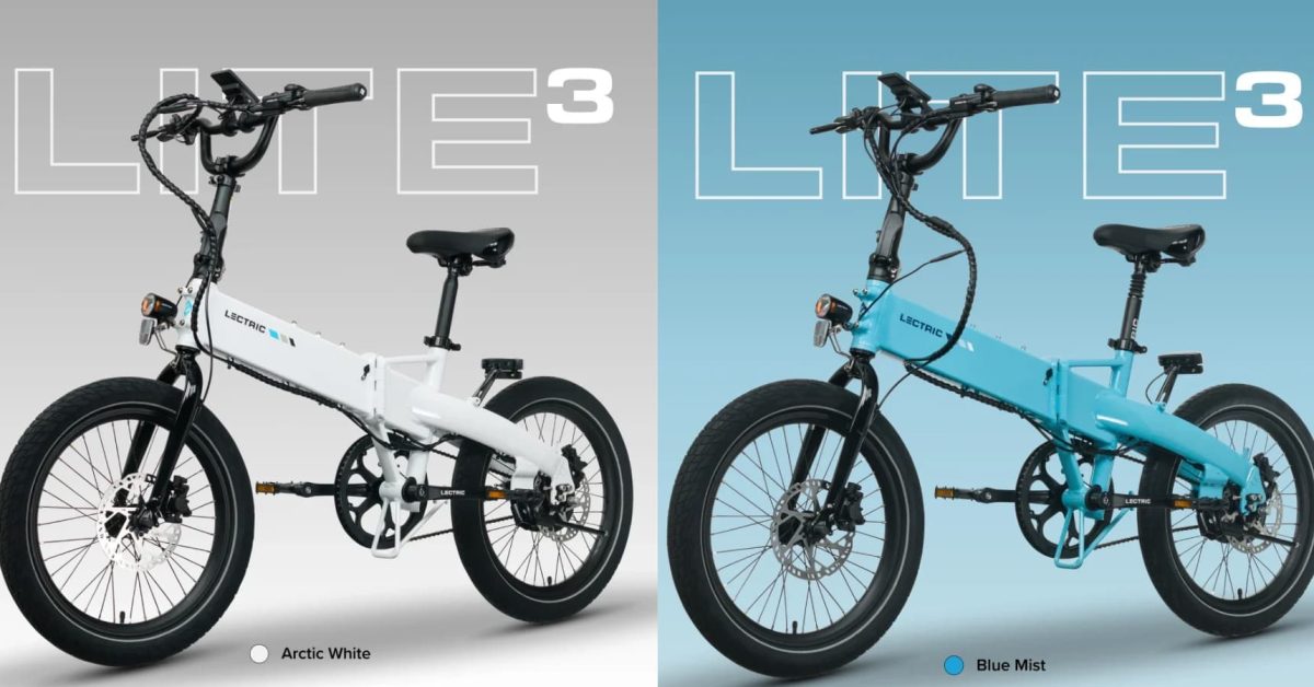 Lectric launches $799 XP Lite3 folding e-bike