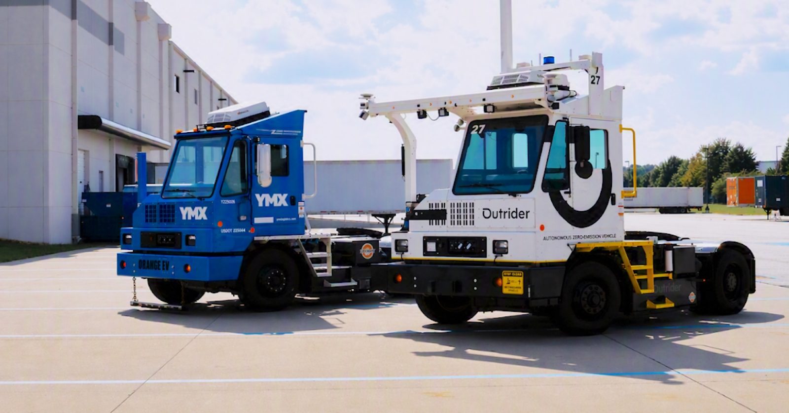 Autonomous Orange: YMX adds Outrider self-driving tech to its electric yard trucks