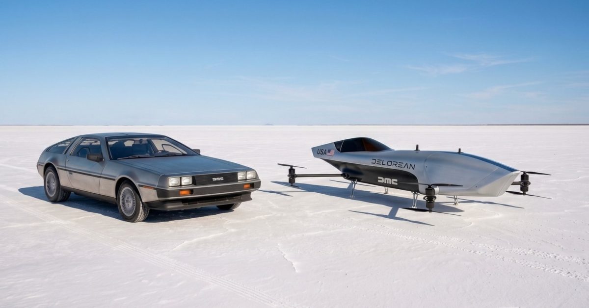 DeLorean Plans to Launch eVTOL Before Tesla's Flying Car