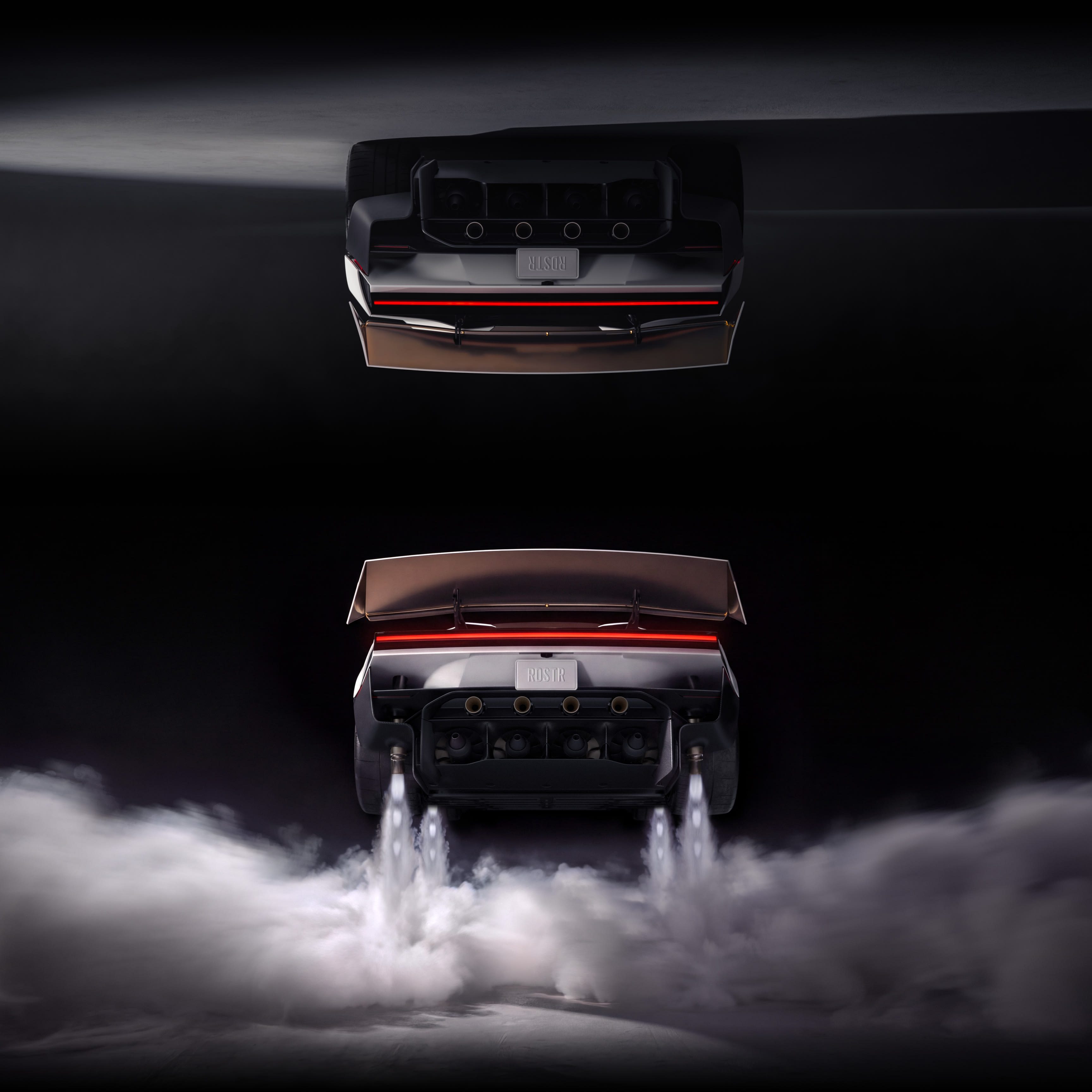 Tesla Roadster with cold-gas thrusters